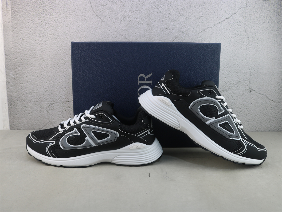 Dior B30 SNEAKER Black Mesh and Technical Fabric 3SN279ZMB_H969